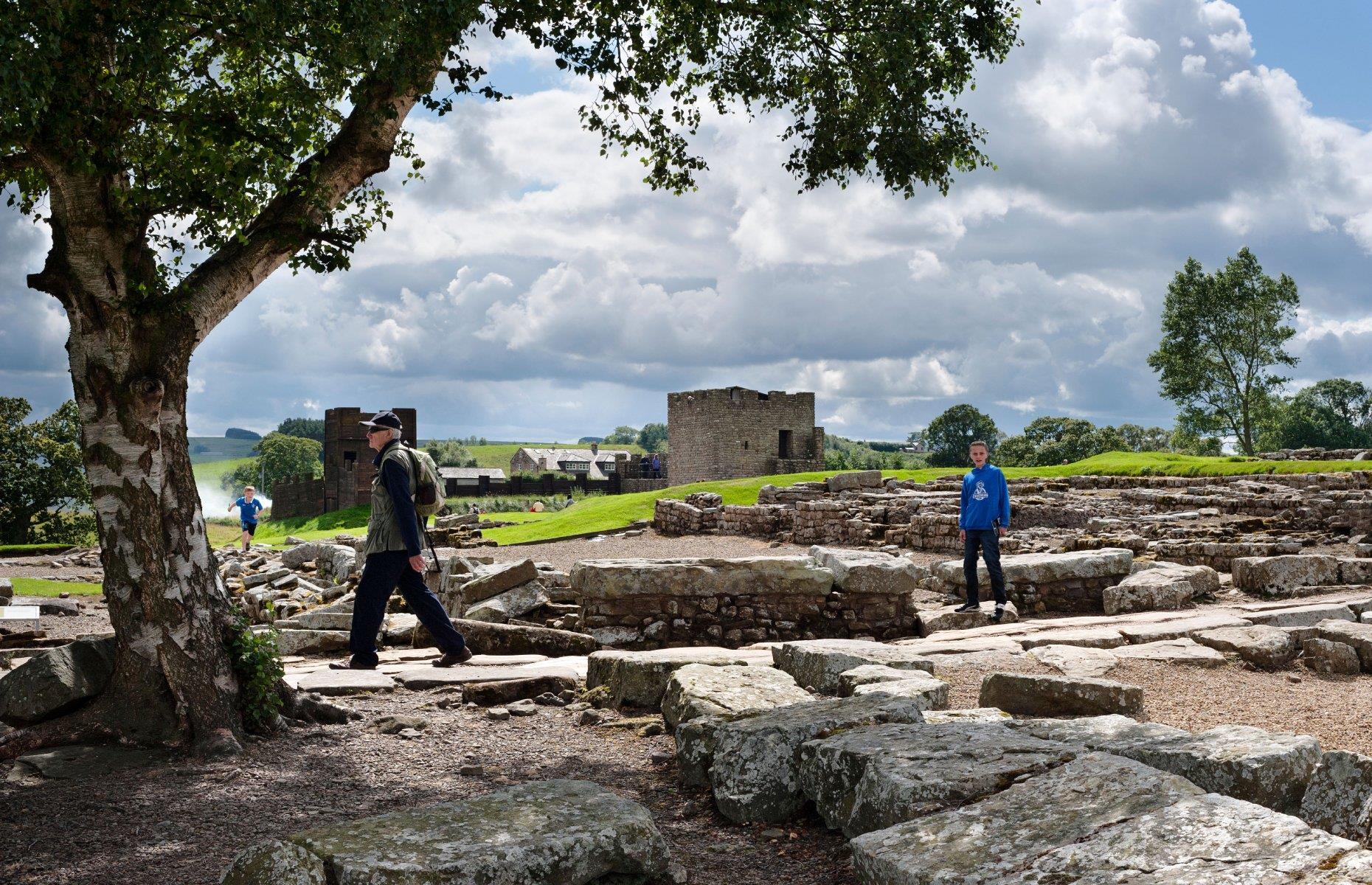 Vindolanda huts, England, UK
